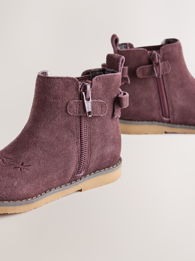 Ante marrón - Bow Detail Chelsea Ankle Boots - Imagen 5 de 5 Ante marrón - Bow Detail Chelsea Ankle Boots - Imagen 5 de 5