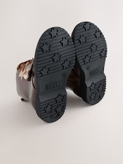 Bronze Shimmer Wide Fit (G) Lace Up Ankle Boots - Image 3 of 5