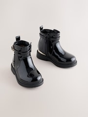 Black Patent Ankle Boots - Image 1 of 5