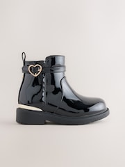 Black Patent Ankle Boots - Image 2 of 5
