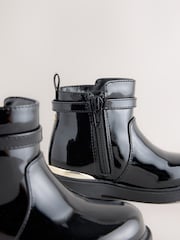 Black Patent Ankle Boots - Image 4 of 5