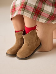 Veloursleder, Dunkelgrau - Westernstiefeletten - Bild 1 von 6