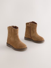 Veloursleder, Dunkelgrau - Westernstiefeletten - Bild 2 von 6