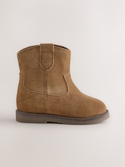 Veloursleder, Dunkelgrau - Westernstiefeletten - Bild 3 von 6