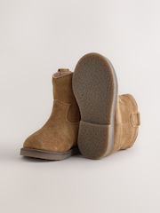 Veloursleder, Dunkelgrau - Westernstiefeletten - Bild 4 von 6