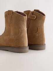 Veloursleder, Dunkelgrau - Westernstiefeletten - Bild 5 von 6