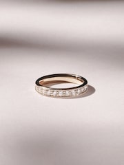 The Diamond Store White Lab Diamond Heritage Half Eternity Ring 0.50ct H/SI in 18K Gold Vermeil - Image 1 of 7