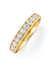 The Diamond Store White Lab Diamond Heritage Half Eternity Ring 0.50ct H/SI in 18K Gold Vermeil - Image 2 of 7