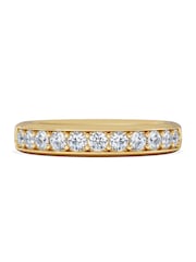 The Diamond Store White Lab Diamond Heritage Half Eternity Ring 0.50ct H/SI in 18K Gold Vermeil - Image 5 of 7