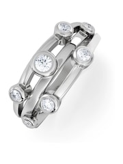 The Diamond Store White Lab Diamond Rain Drop Ring 0.25ct in 925 Silver - Image 3 of 5