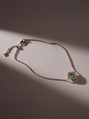 The Diamond Store Green Alegria Lab Emerald Bracelet 0.75ct in 18k Gold Vermeil - Image 5 of 6