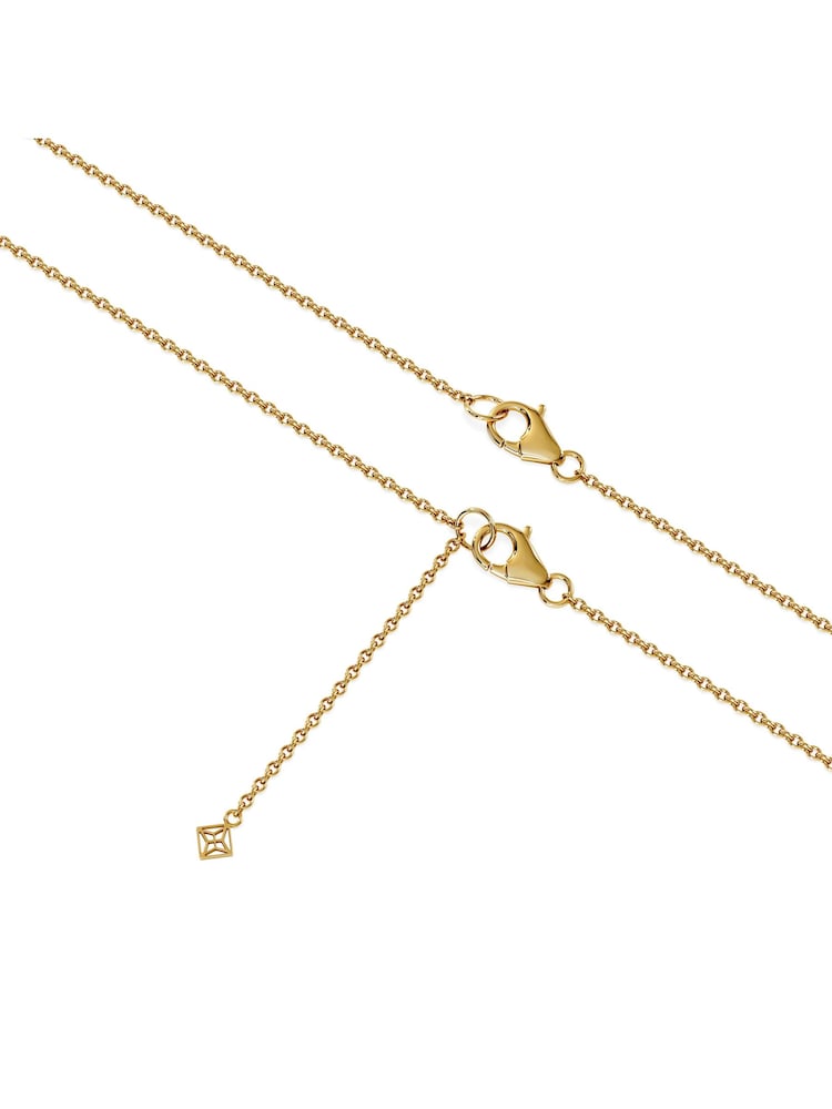 The Diamond Store White Horizon Emerald Cut Lab Diamond Solitaire Necklace 0.25ct H/SI in 18k Gold Vermeil - Image 2 of 8