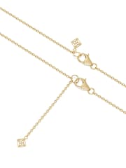 The Diamond Store 18K Gold Vermeil Teardrop 0.10ct Round Cut Lab Grown Solitaire Pendant Necklace - Image 4 of 6