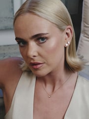 The Diamond Store 18K Gold Vermeil Teardrop 0.10ct Round Cut Lab Grown Solitaire Pendant Necklace - Image 6 of 6