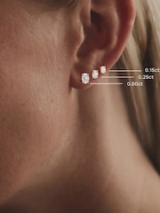 The Diamond Store White Naomi Oval Cut Lab Diamond Stud Earrings 0.30ct H/SI in 18k Gold Vermeil - Image 8 of 8