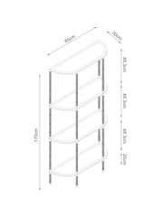 Nina Campbell Antique Brass Sagano Shelving Unit - Image 5 of 8
