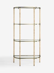 Nina Campbell Antique Brass Sagano Shelving Unit - Image 6 of 8