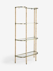 Nina Campbell Antique Brass Sagano Shelving Unit - Image 7 of 8