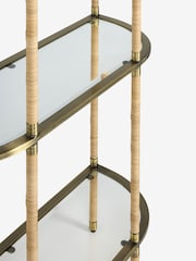 Nina Campbell Antique Brass Sagano Shelving Unit - Image 8 of 8