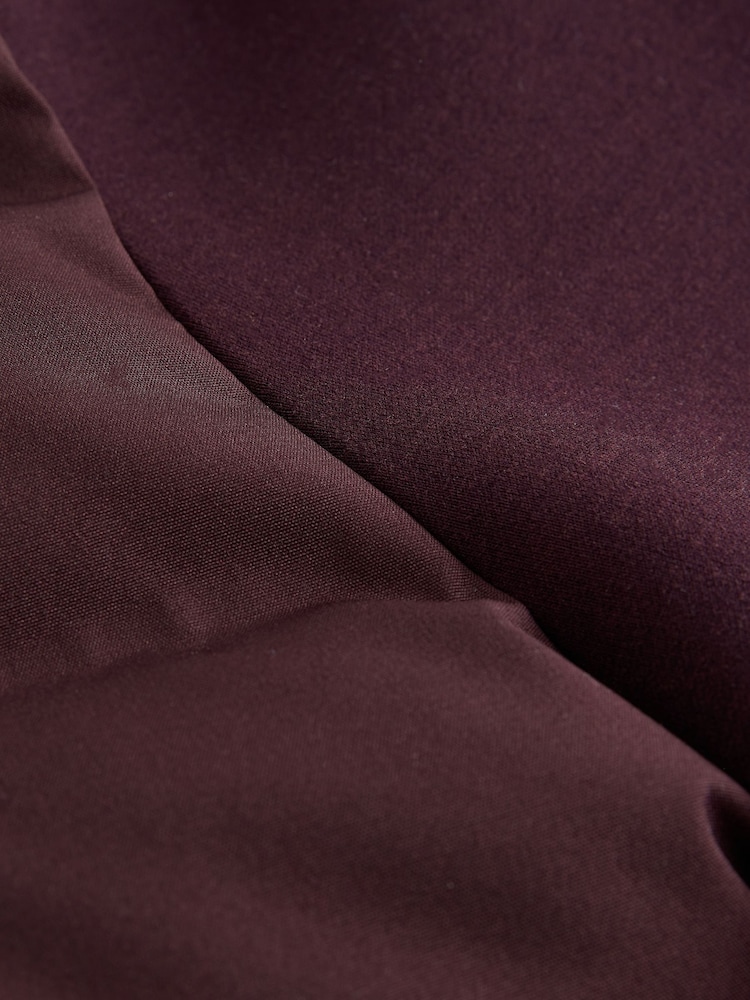 Burgundy Red Quilted Hybrid Hooded Jacket - Image 12 of 12 Burgundy Red Quilted Hybrid Hooded Jacket - Image 12 of 12