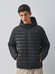 Black Lightweight Shower Resistant Quilted Jacket - Image 1 of 7