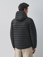 Black Lightweight Shower Resistant Quilted Jacket - Image 3 of 7