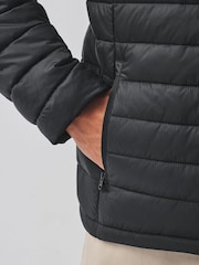 Black Lightweight Shower Resistant Quilted Jacket - Image 5 of 7