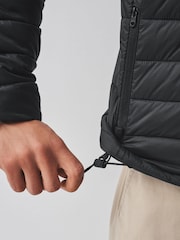 Black Lightweight Shower Resistant Quilted Jacket - Image 6 of 7