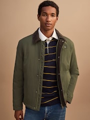 Khaki Green Shower Resistant Nylon Barn Jacket - Image 2 of 12