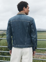Denim Denim Borg Lined Jacket - Image 3 of 6
