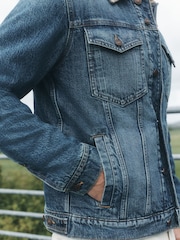 Denim Denim Borg Lined Jacket - Image 4 of 6