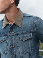 Denim Denim Borg Lined Jacket - Image 5 of 6