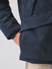 Navy Shower Resistant Borg Lined Parka Jacket - Image 5 of 13