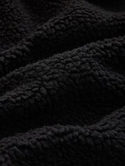 Noir - Veste en jean à doublure effet peau de mouton - Image 11 de 12