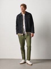 Noir - Veste en jean à doublure effet peau de mouton - Image 3 de 12