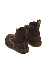 Dr. Martens Brown 1460 Pascal T Dark Brown Tumbled Nubuck Boots - Image 5 of 6