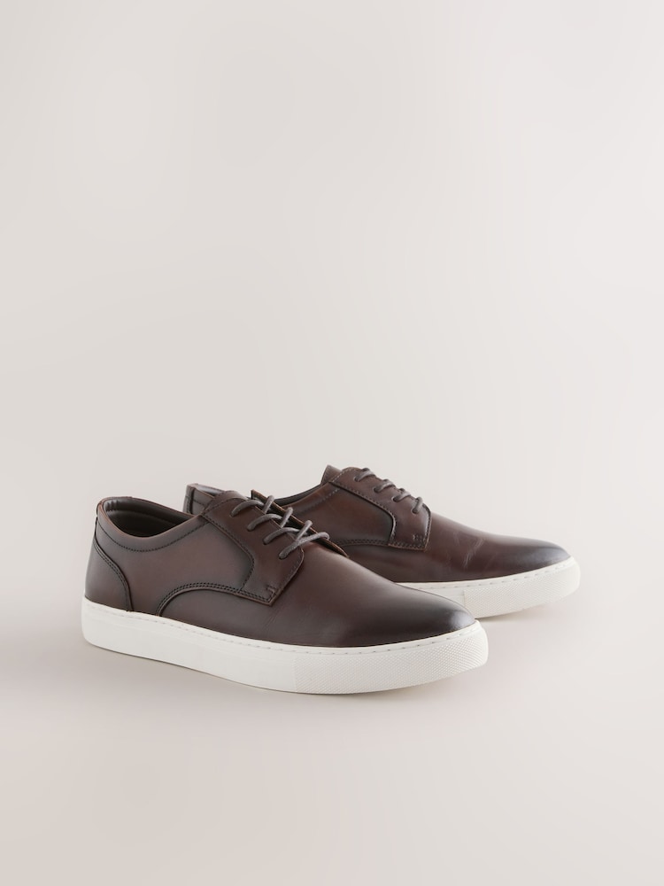 Brown Smart Casual Derby Shoes - Image 1 of 5 Brown Smart Casual Derby Shoes - Image 1 of 5