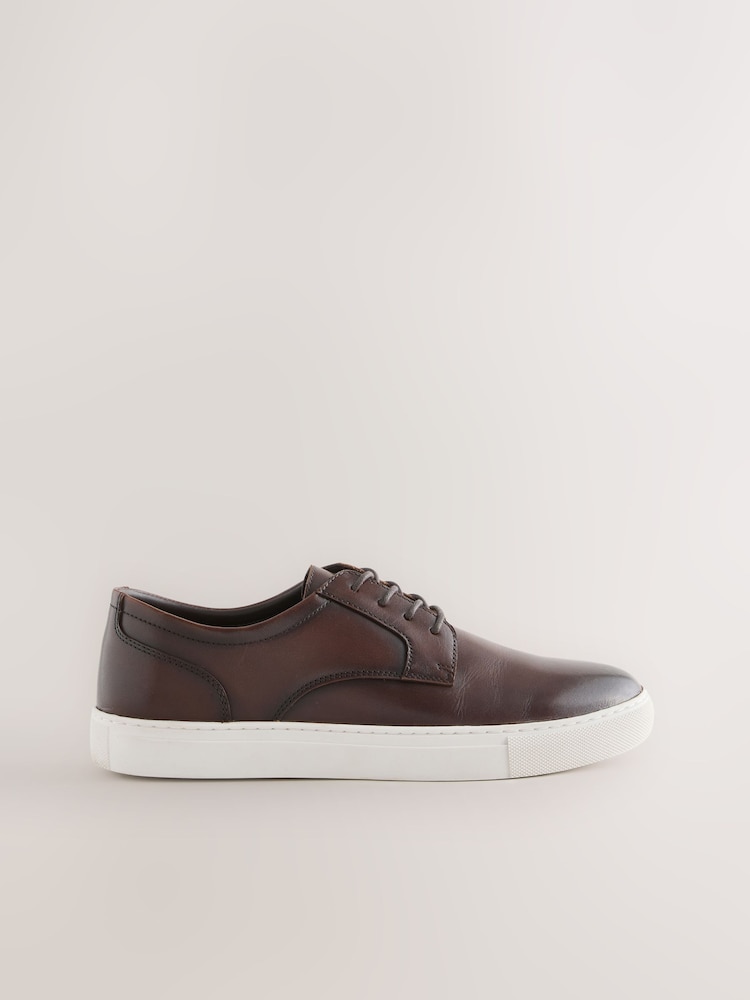 Brown Smart Casual Derby Shoes - Image 2 of 5 Brown Smart Casual Derby Shoes - Image 2 of 5