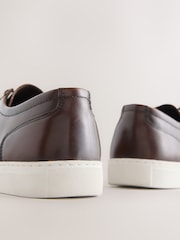Brown Smart Casual Derby Shoes - Image 4 of 5
