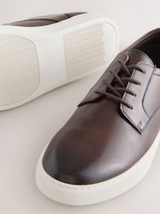 Brown Smart Casual Derby Shoes - Image 5 of 5