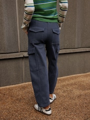 নীল - Barrel Leg Cargo Trousers - 9এর মধ্যে 5 ছবি