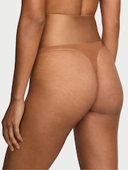 Victoria's Secret Caramel Nude Thong Smoothing Shimmer Shaping Knickers - Image 2 of 3