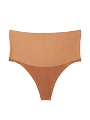 Victoria's Secret Caramel Nude Thong Smoothing Shimmer Shaping Knickers - Image 3 of 3