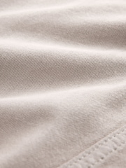 Neutral Lightweight Denim Funnel Neck Bomber Jacket - Image 6 of 6