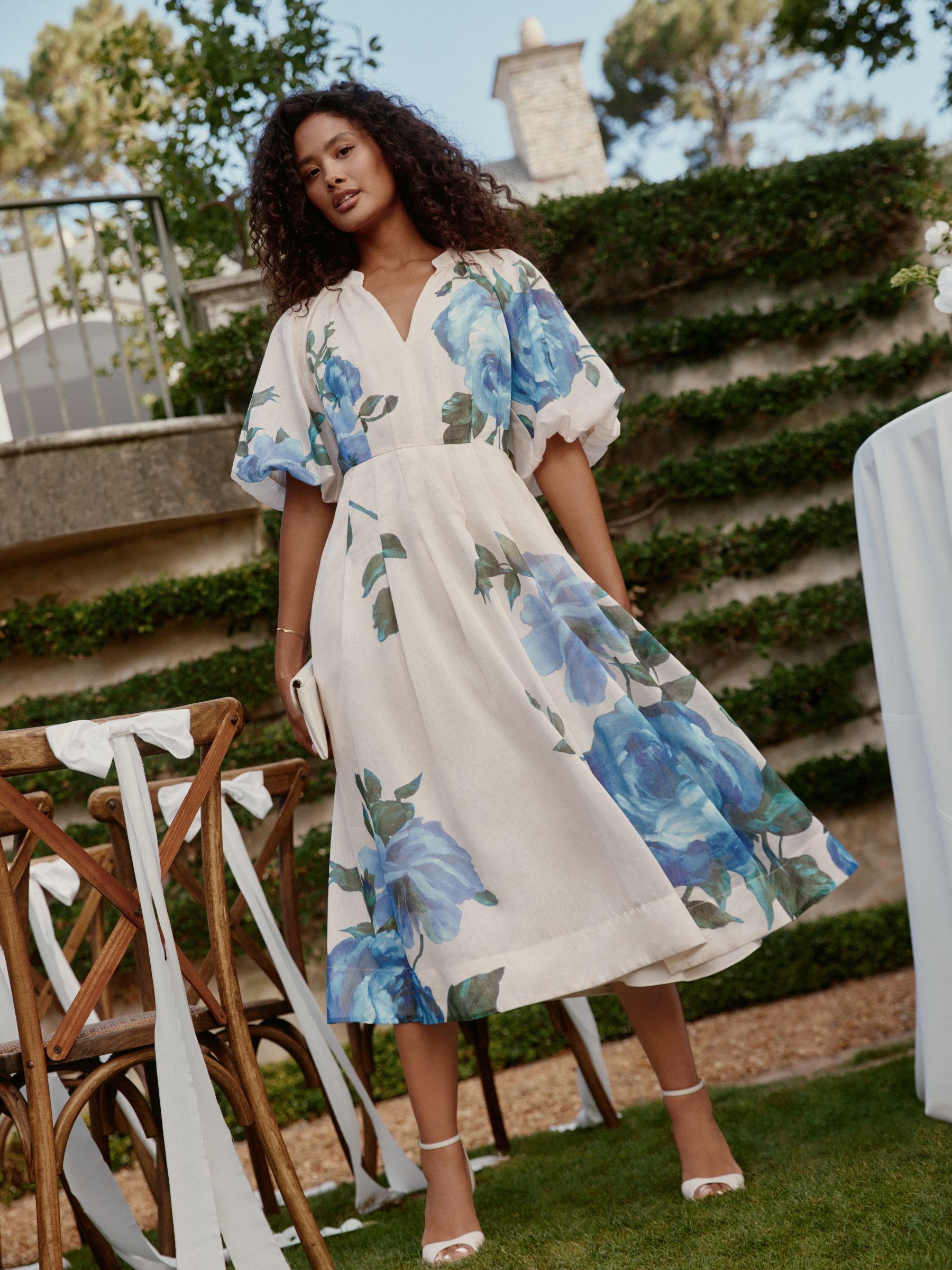 Buy Phase Eight Cream Petite Adeline Dress from Next USA