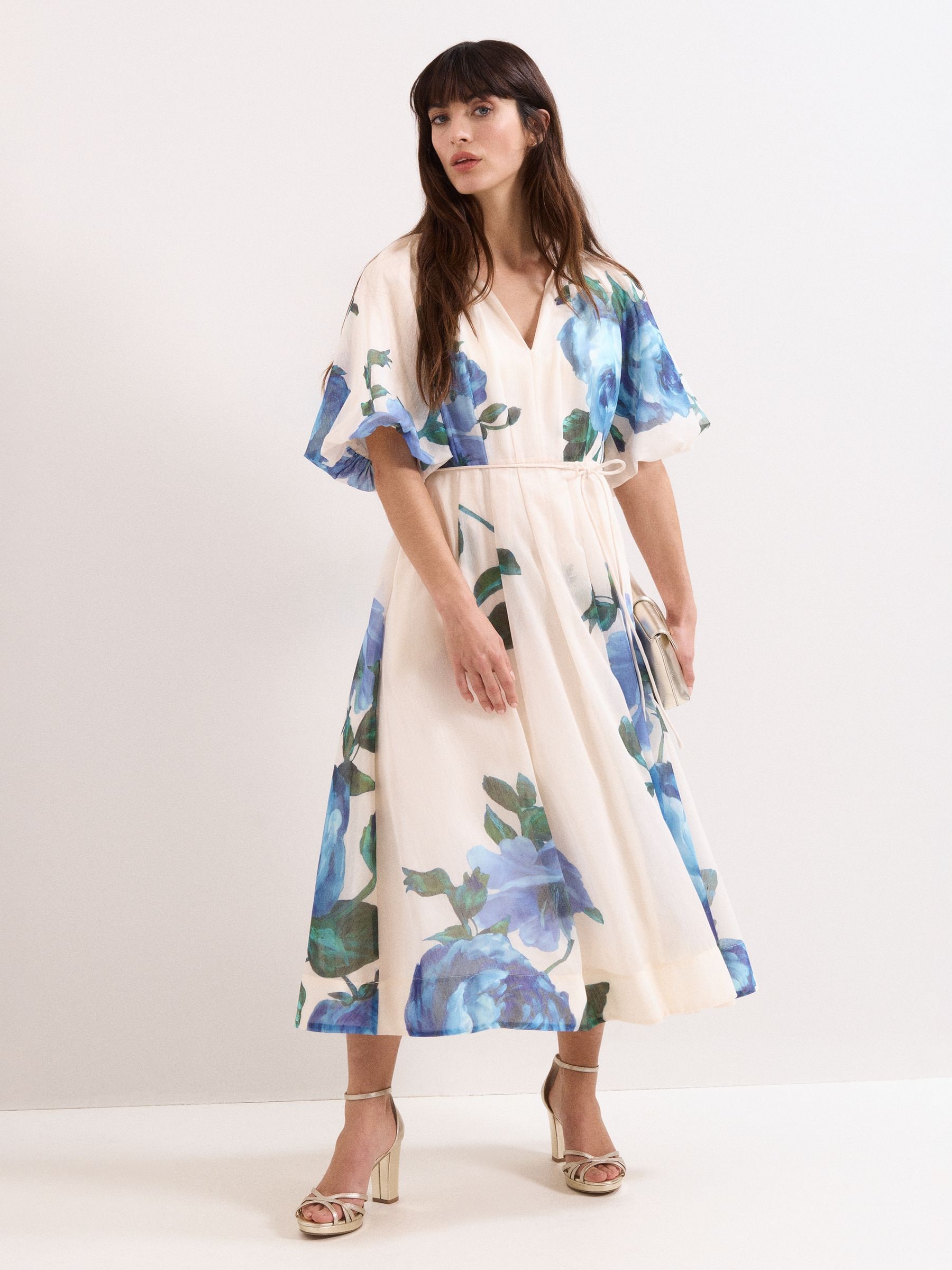Buy Phase Eight Cream Petite Adeline Dress from Next USA