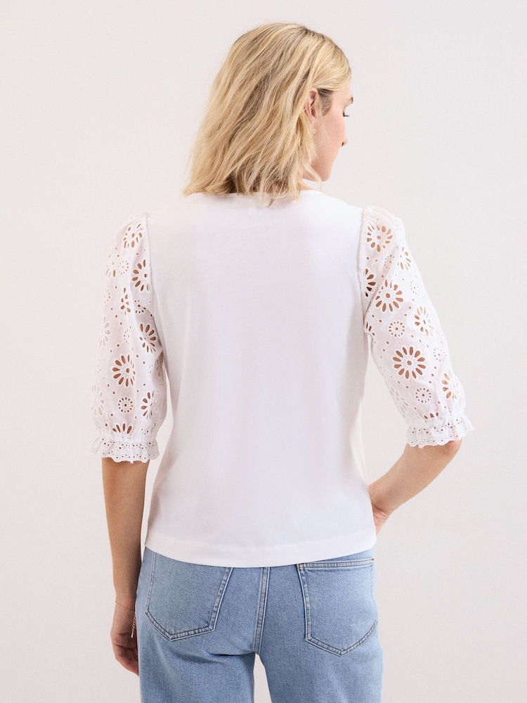 Phase Eight White Eleanor Top - Image 2 of 6