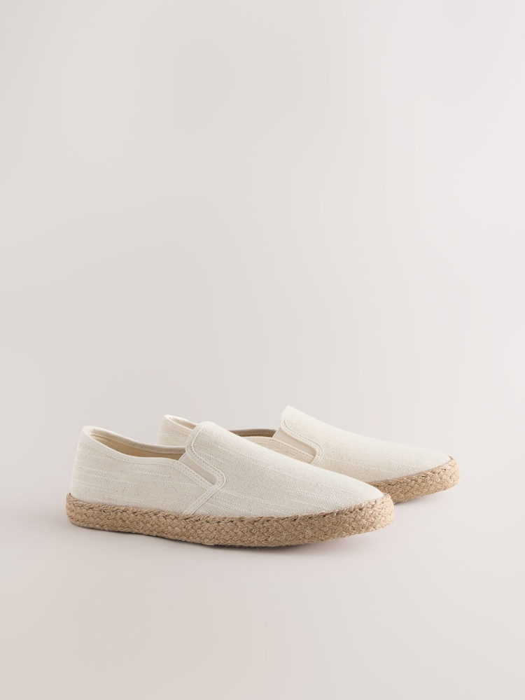 neutre - Espadrilles texturées à enfiler - Image 2 de 6 neutre - Espadrilles texturées à enfiler - Image 2 de 6