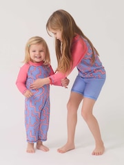 وردي - بذلة للبحر واقية من الأشعة البنفسجية من Muddy Puddles - صورة 2 من 5