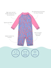 وردي - بذلة للبحر واقية من الأشعة البنفسجية من Muddy Puddles - صورة 5 من 5